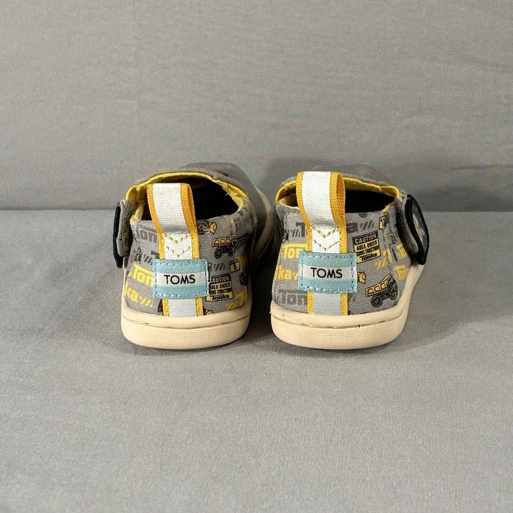 TOMS X Tonka‎ Trucks Toddler Boys' Tiny Alpargata Slip-On Shoes Boys Size 5